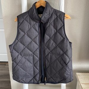 Puffy gray vest from Jcrew